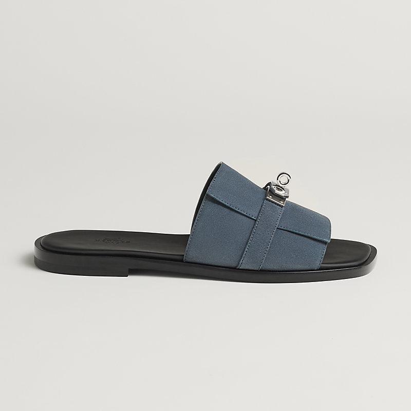 Giày Hermes Gabriel Sandal Nam Xanh Dương Đen