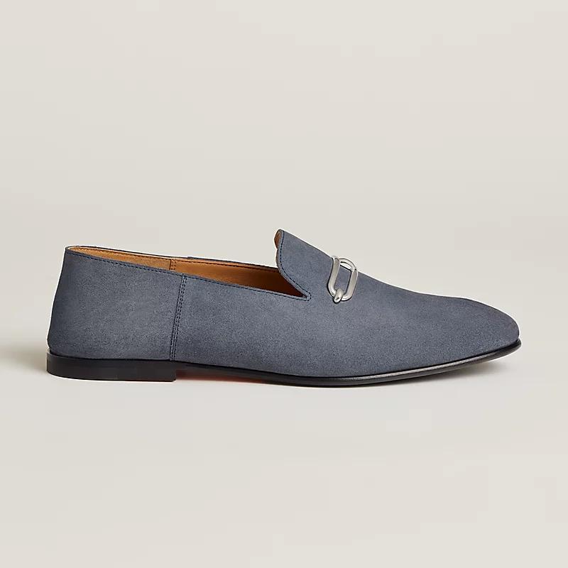 Giày Hermes Gentleman Loafer Nam Xanh Dương