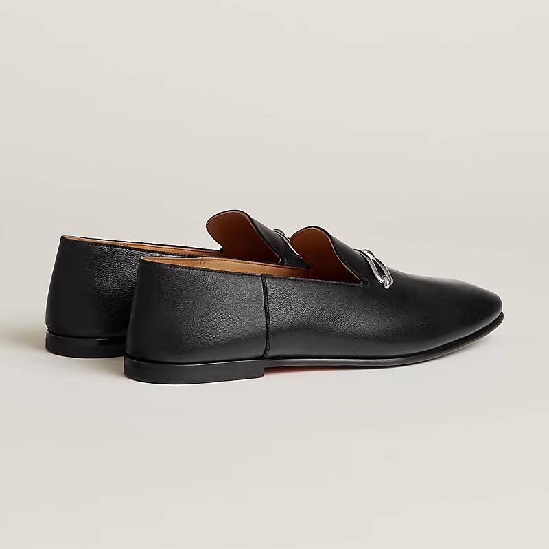 Giày Hermes Gentleman Loafer Nam Đen