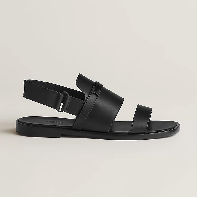 Giày Hermes Giacomo Sandal Nam Đen