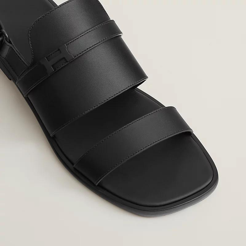 Giày Hermes Giacomo Sandal Nam Đen