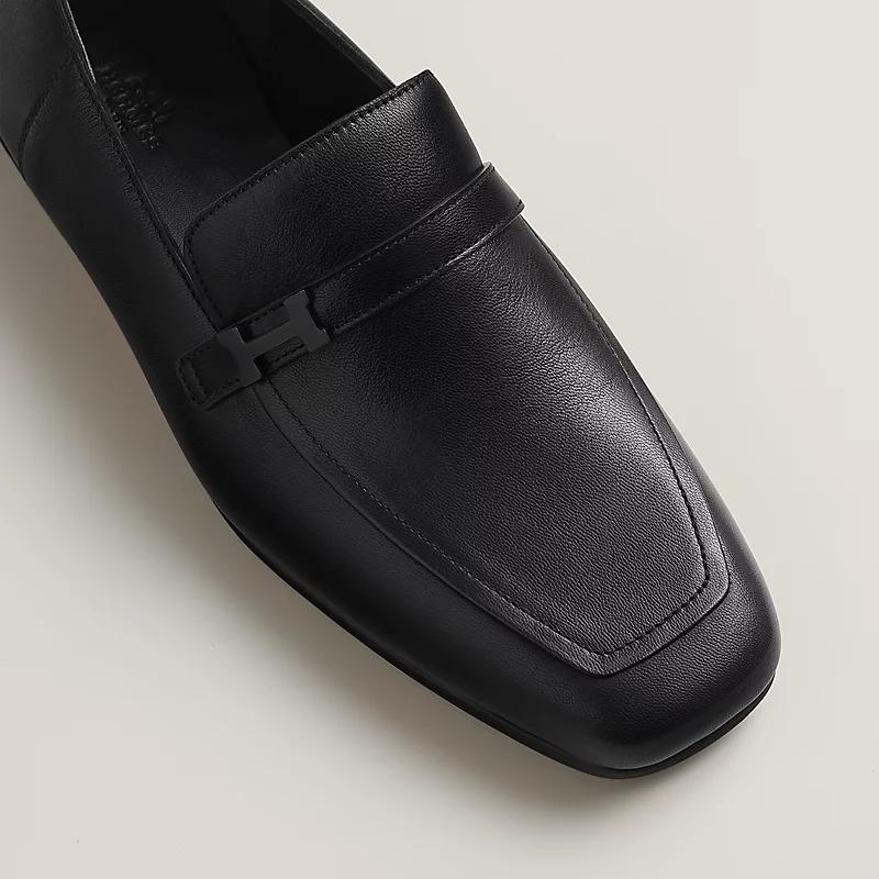 Giày Hermes Giovanni Loafer Nam Đen