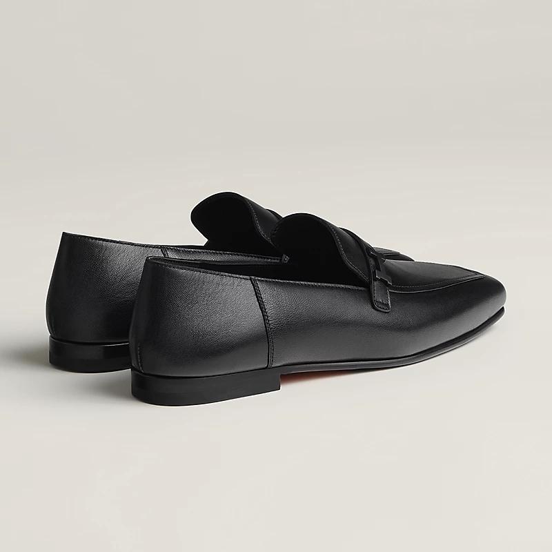 Giày Hermes Giovanni Loafer Nam Đen