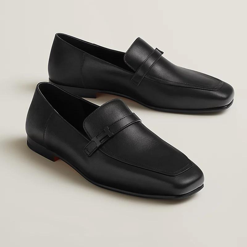 Giày Hermes Giovanni Loafer Nam Đen