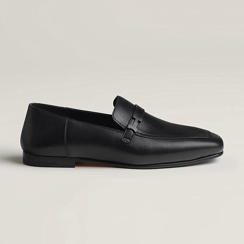 Giày Hermes Giovanni Loafer Nam Đen