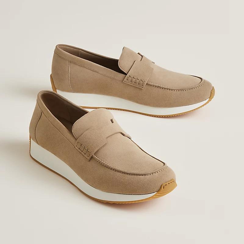 Giày Hermes Ground Loafer Nam Be