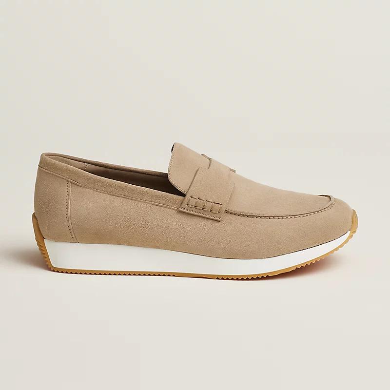 Giày Hermes Ground Loafer Nam Be