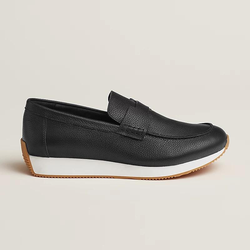 Giày Hermes Ground Loafer Nam Đen