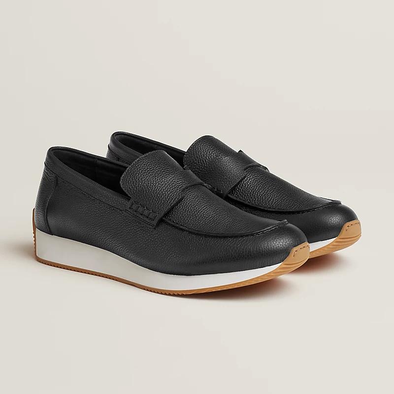 Giày Hermes Ground Loafer Nam Đen