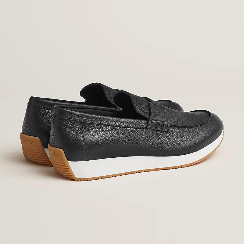 Giày Hermes Ground Loafer Nam Đen