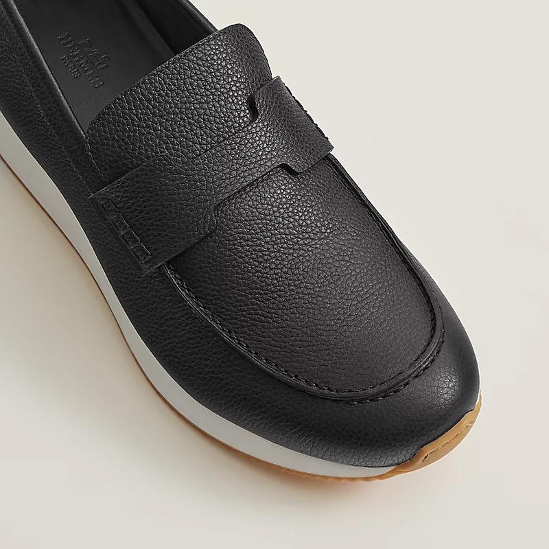 Giày Hermes Ground Loafer Nam Đen