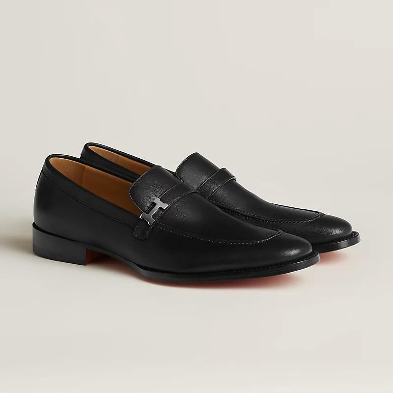 Giày Hermes Guido Loafer Nam Đen