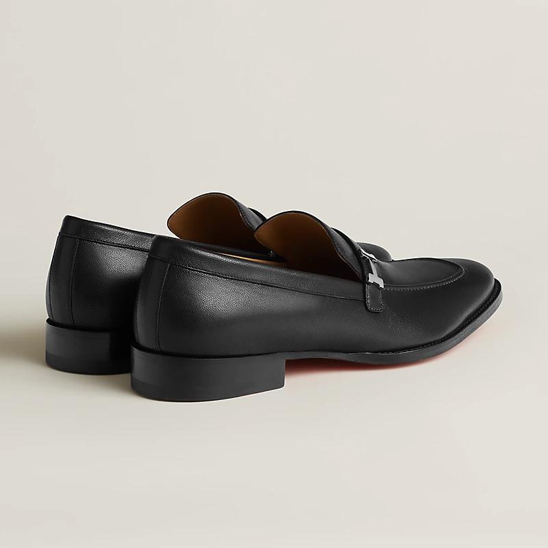 Giày Hermes Guido Loafer Nam Đen