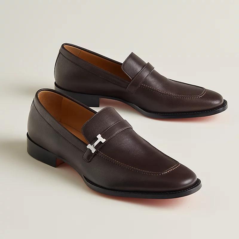 Giày Hermes Guido Loafer Nam Nâu