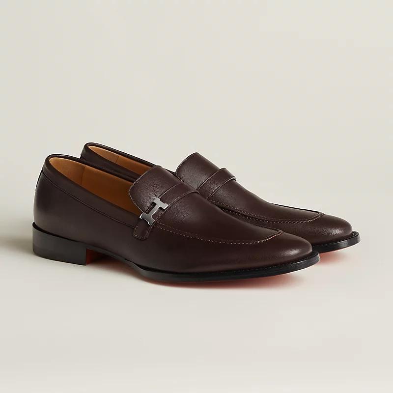 Giày Hermes Guido Loafer Nam Nâu