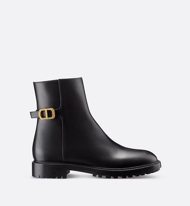 Giày Dior 30 Montaigne Ankle Boot Nữ Đen