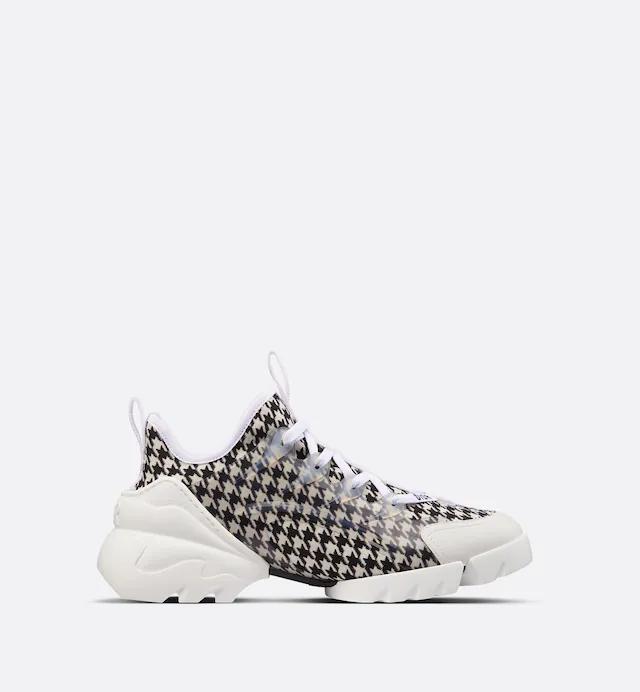 Giày Dior D-Connect Sneaker Nữ Trắng Đen