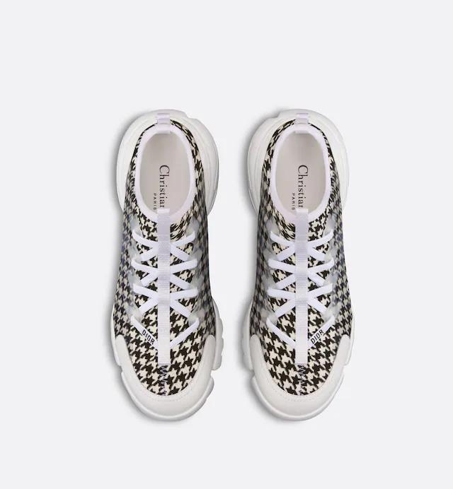 Giày Dior D-Connect Sneaker Nữ Trắng Đen