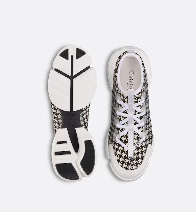 Giày Dior D-Connect Sneaker Nữ Trắng Đen