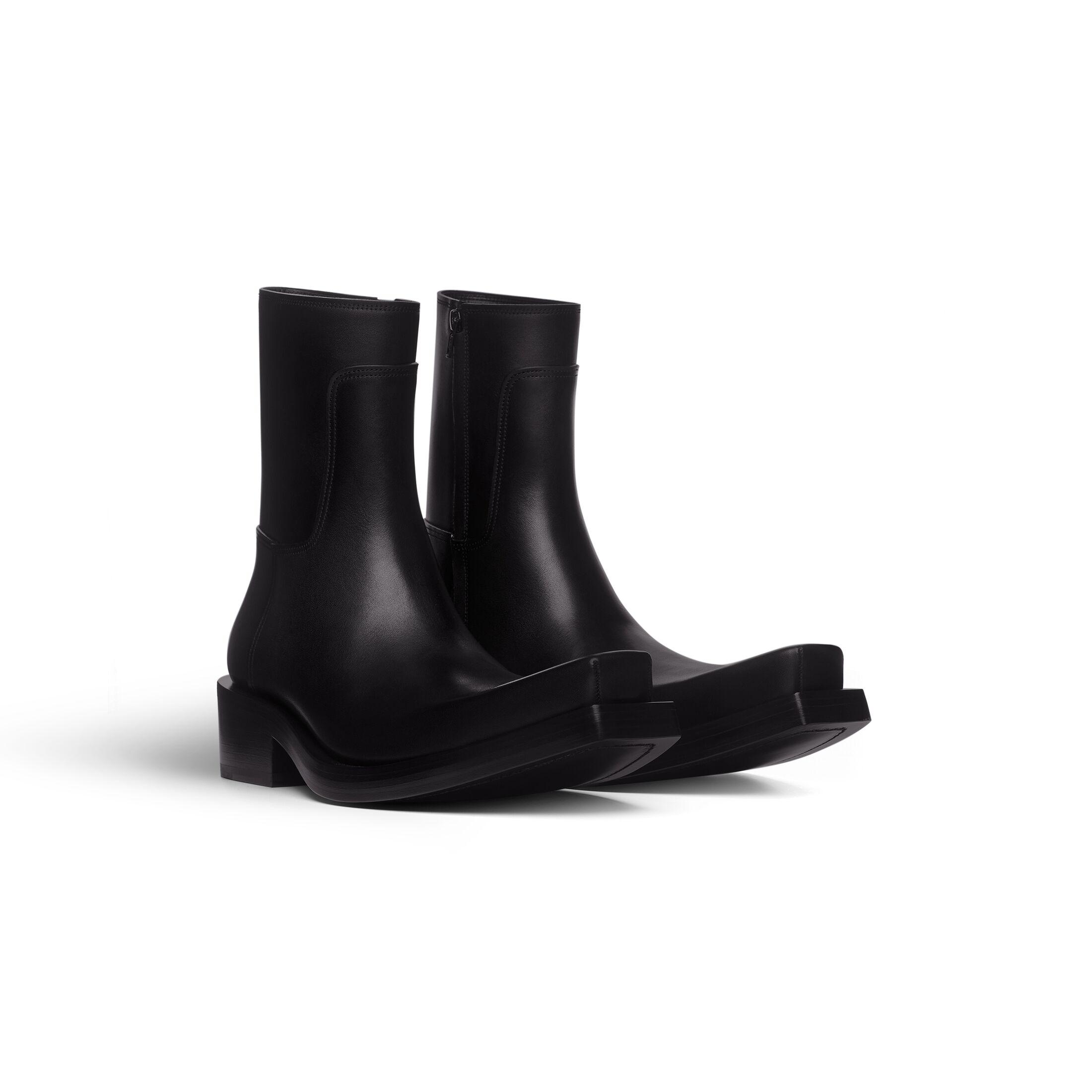 Giày Balenciaga Santiago Bootie Nam Đen