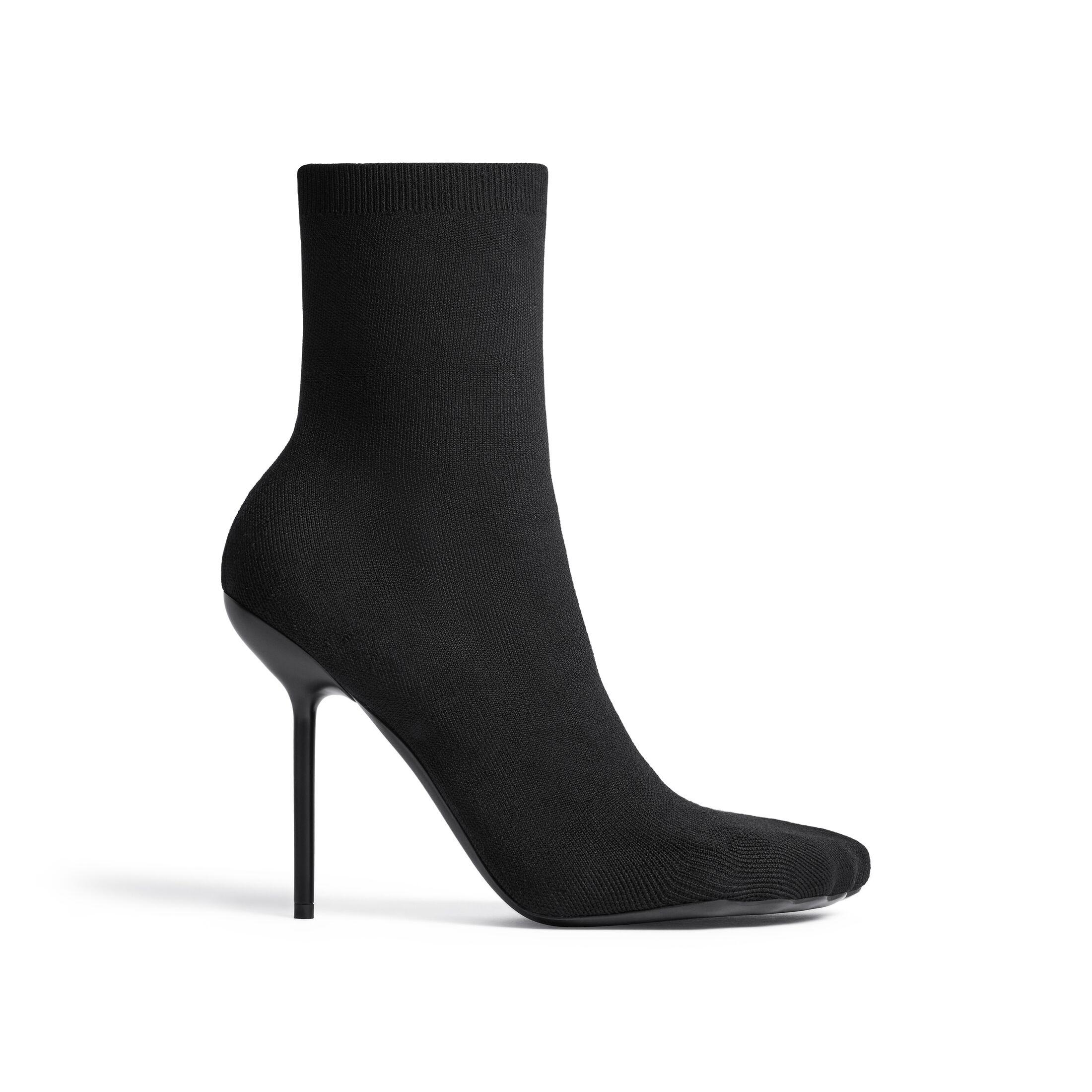 Giày Balenciaga Anatomic 110Mm Bootie Nữ Đen