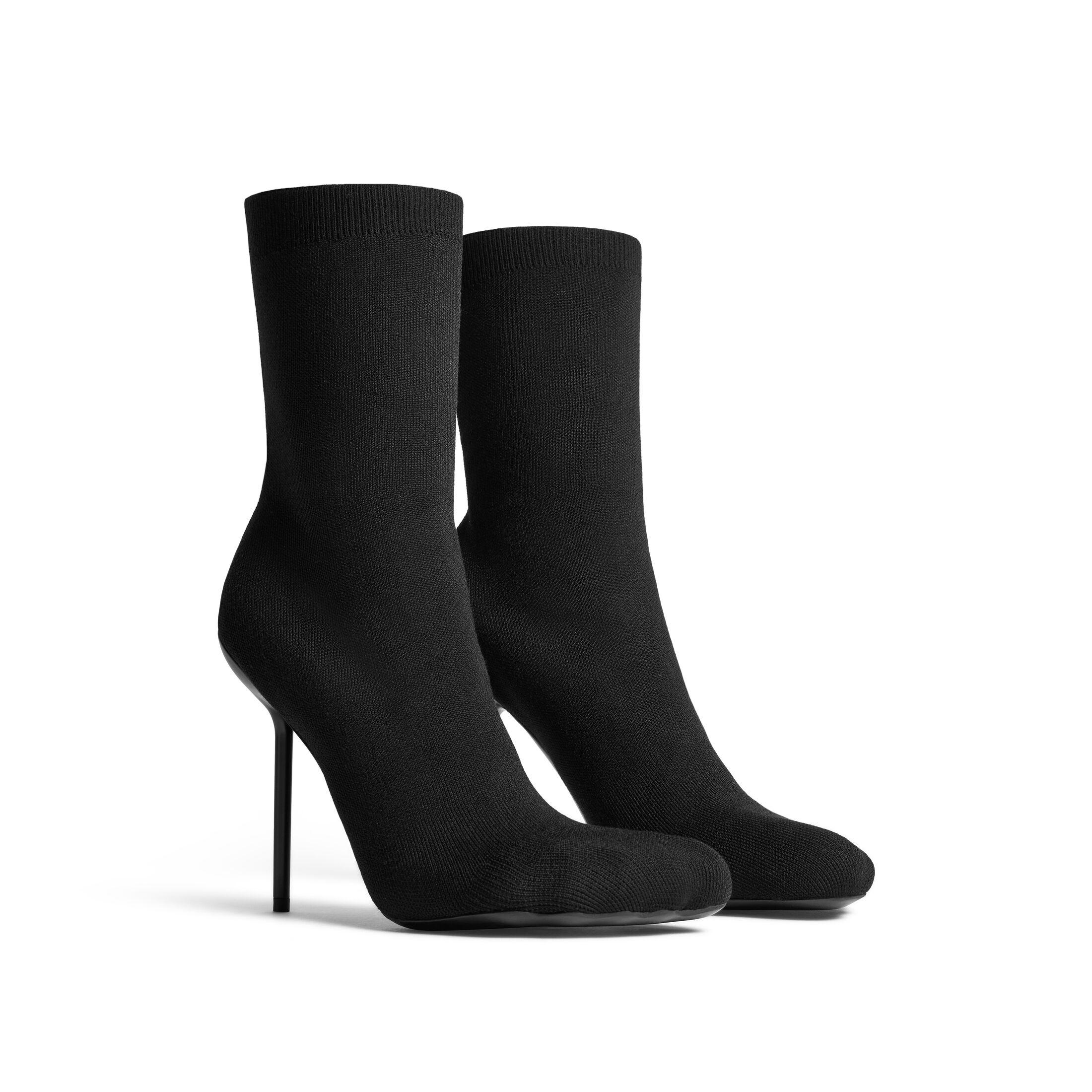 Giày Balenciaga Anatomic 110Mm Bootie Nữ Đen