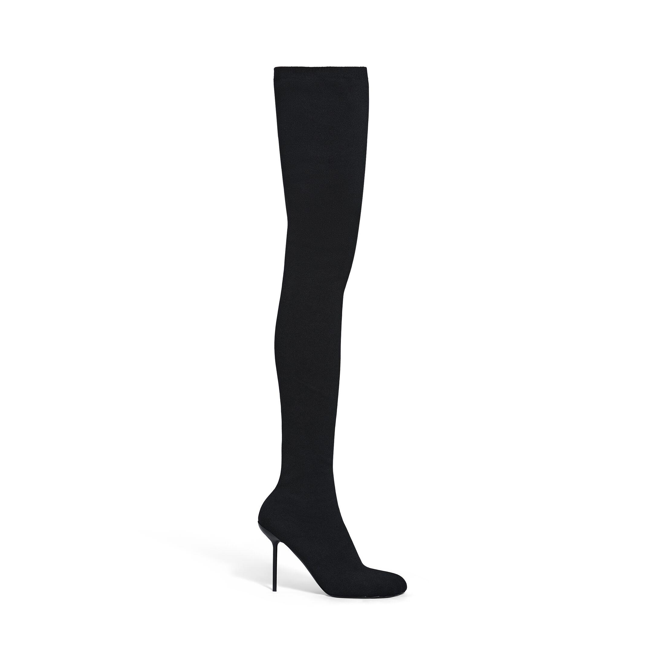 Giày Balenciaga Anatomic 110Mm Over-The-Knee Boot Nữ Đen