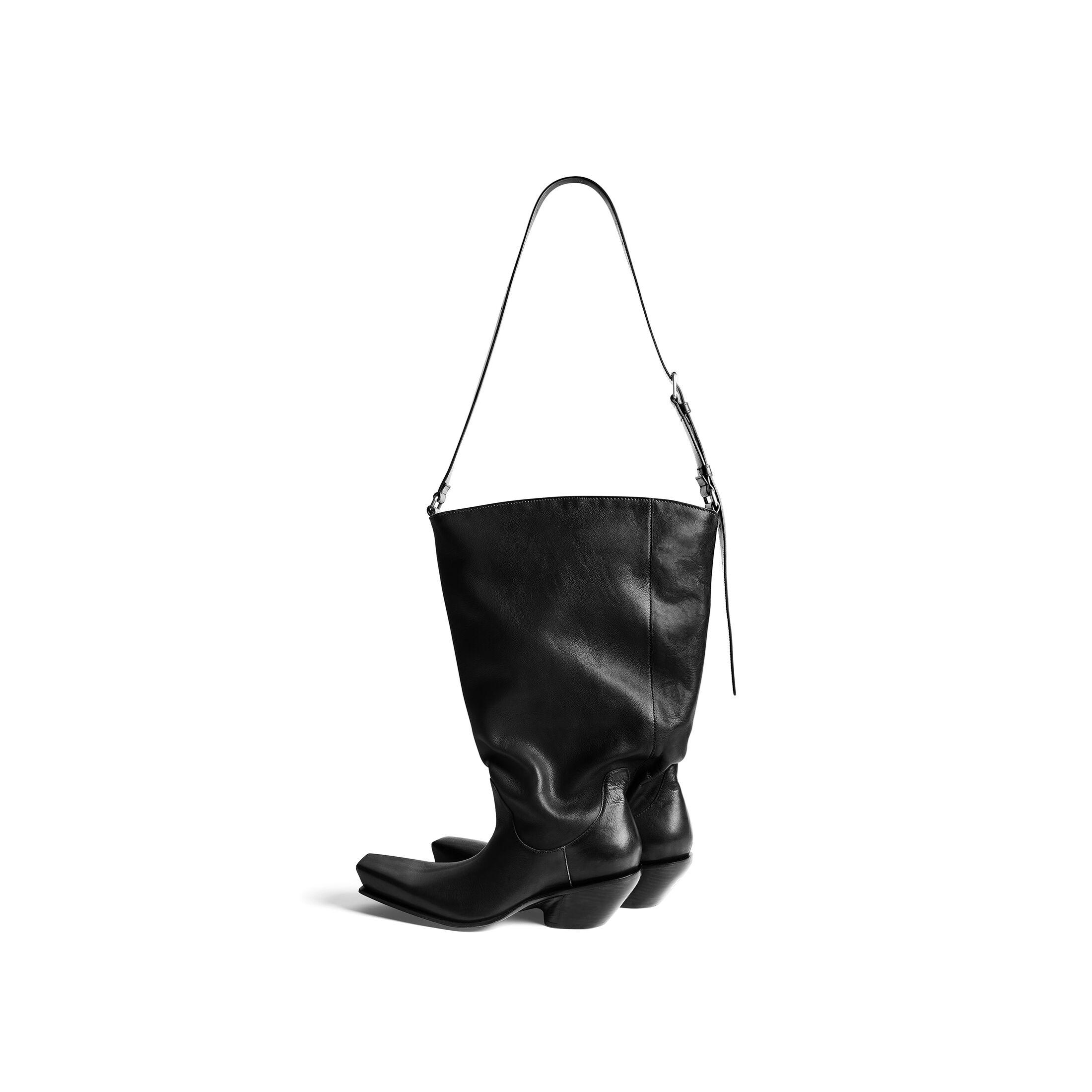 Túi Balenciaga Rodeo Boot Bag Nữ Đen