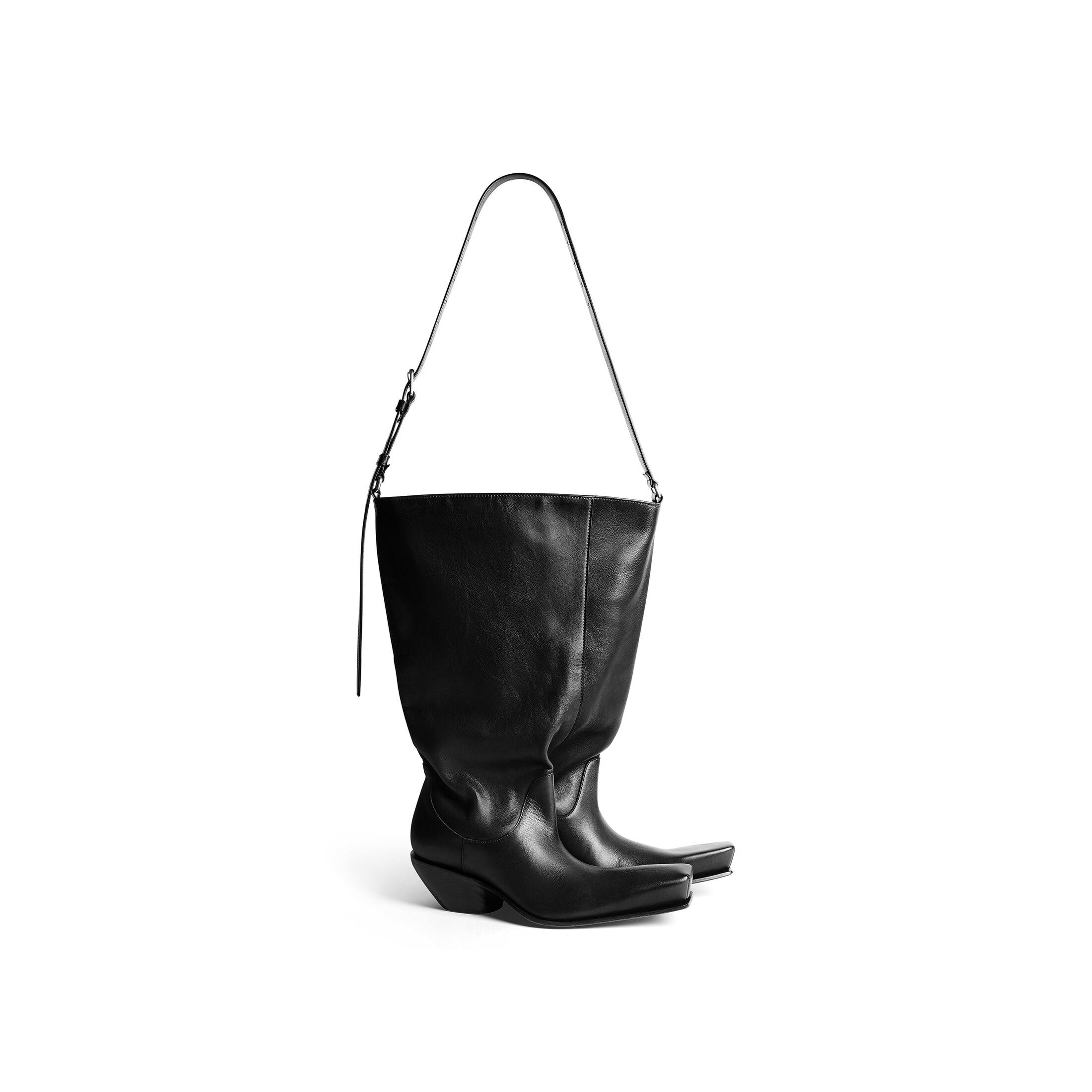 Túi Balenciaga Rodeo Boot Bag Nữ Đen