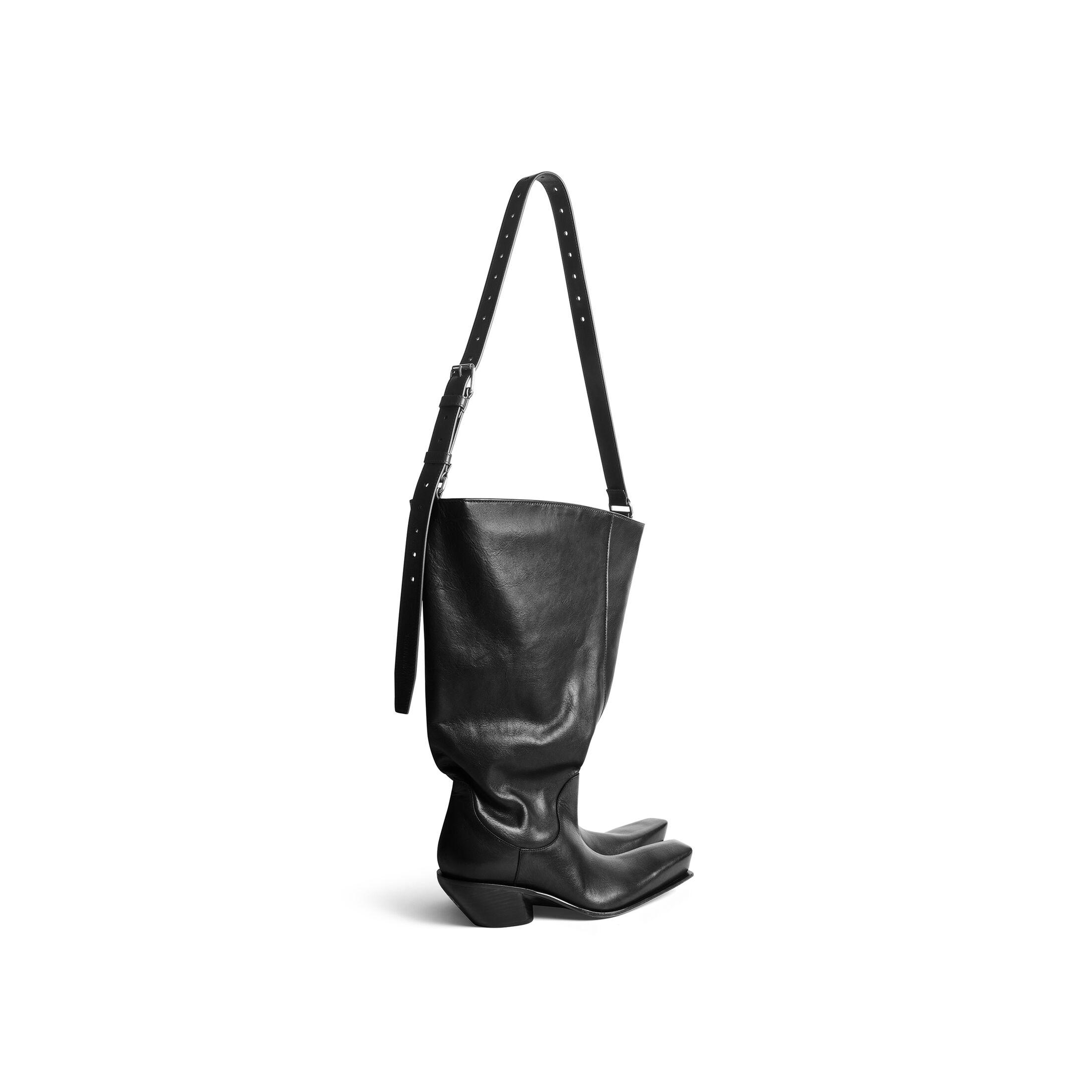 Túi Balenciaga Rodeo Boot Bag Nữ Đen