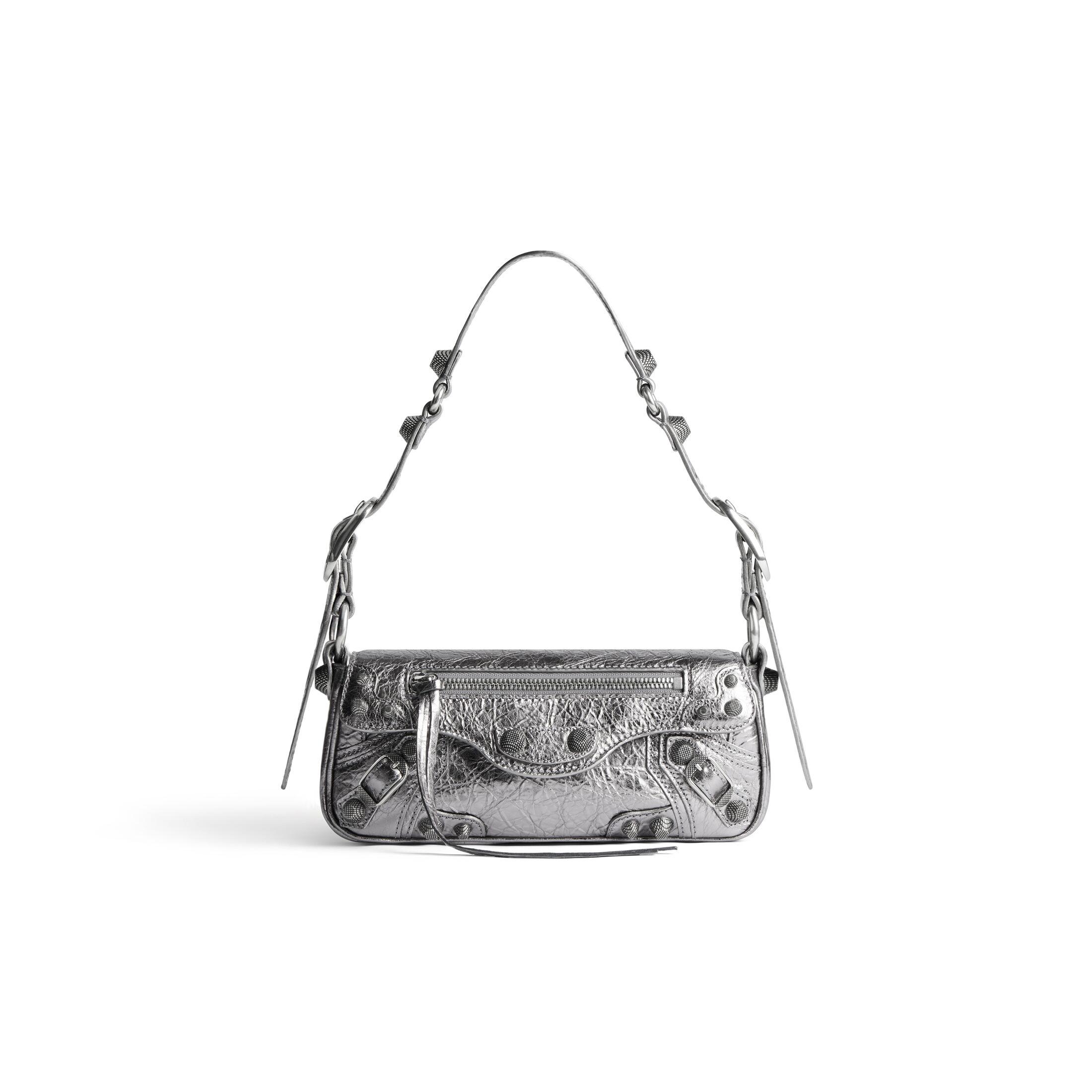 Túi Balenciaga Le Cagole Xs Sling Bag Metallized Nữ Bạc