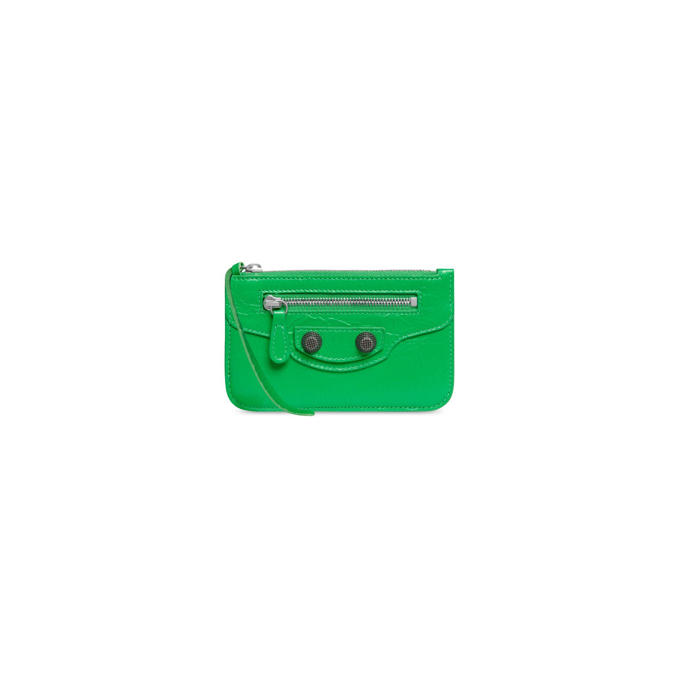 Ví Balenciaga Le Cagole Long Coin And Card Holder Nữ Xanh Lá