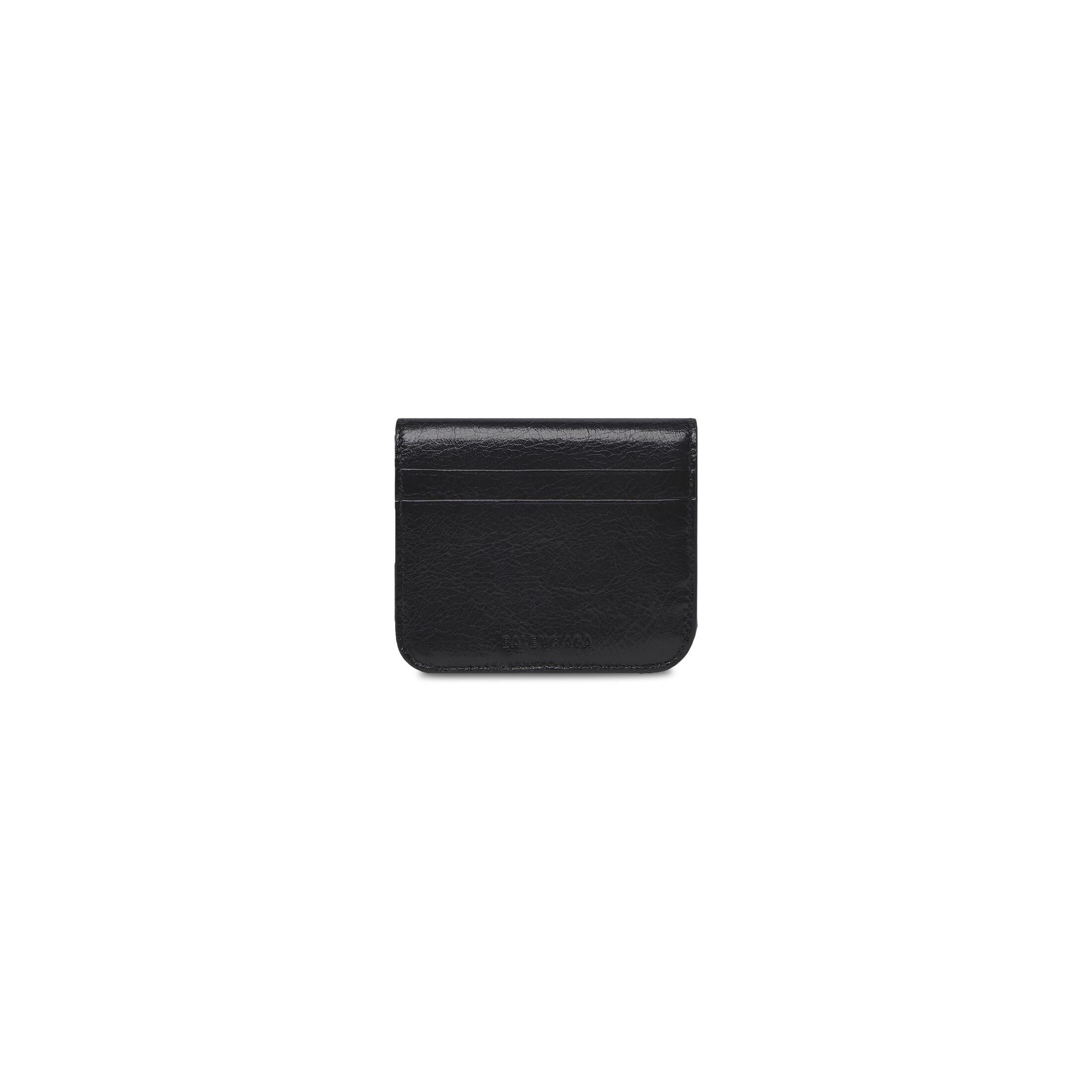 Ví Balenciaga Le Cagole Flap Coin Card Holder Nữ Đen