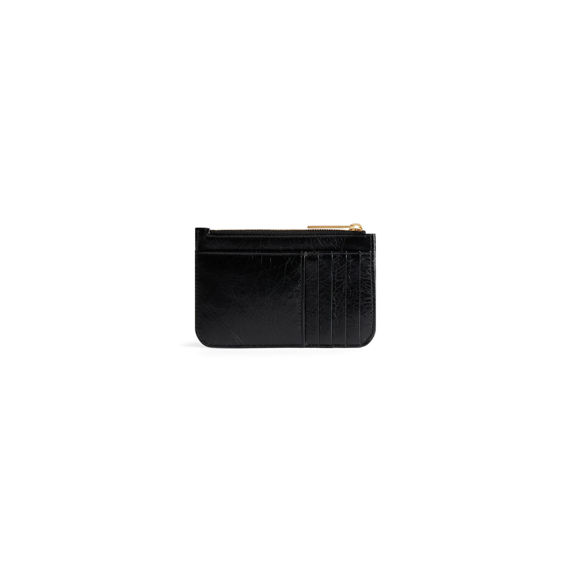 Ví Balenciaga Monaco Long Coin And Card Holder With Flap Nữ Đen