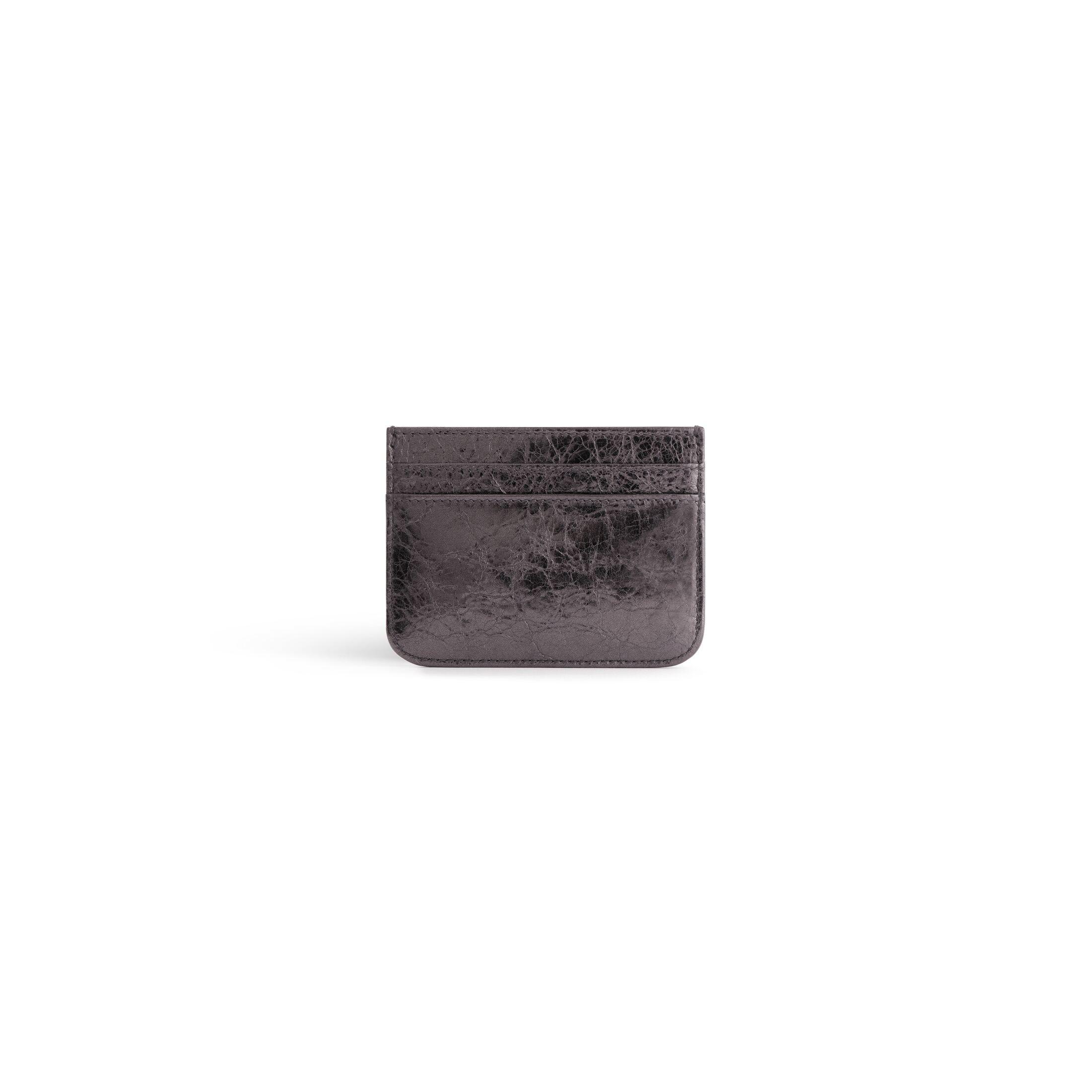 Ví Balenciaga Monaco Card Holder Metallized Nữ Xám