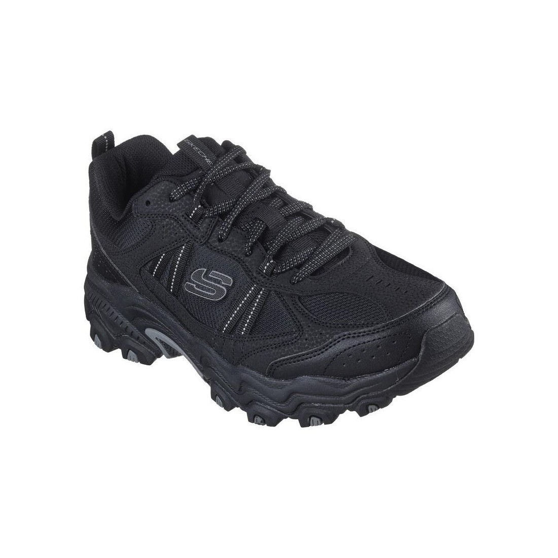 Giày Skechers Stamina At - Upper Stitch Nam Đen Xám