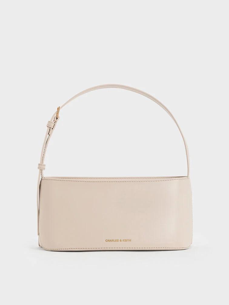 Túi Charles & Keith Wisteria Elongated Nữ Xám Trắng