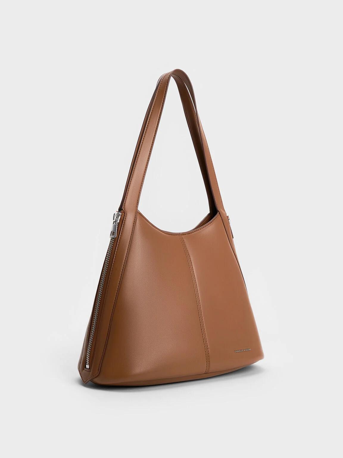 Túi Charles & Keith Saskia Slouchy Nữ Nâu