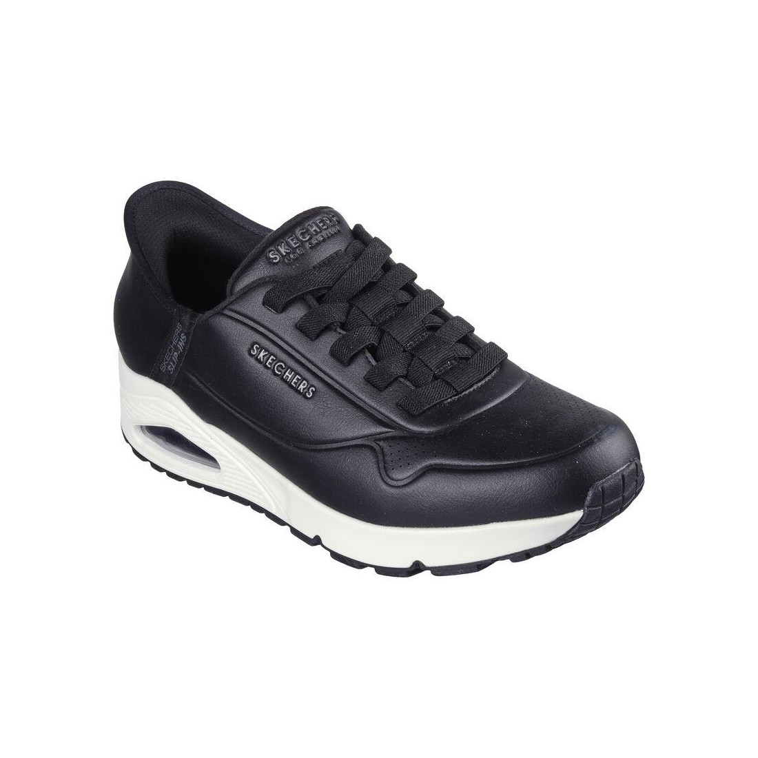 Giày Skechers Slip-Ins: Uno - Easy Air Nam Đen Trắng