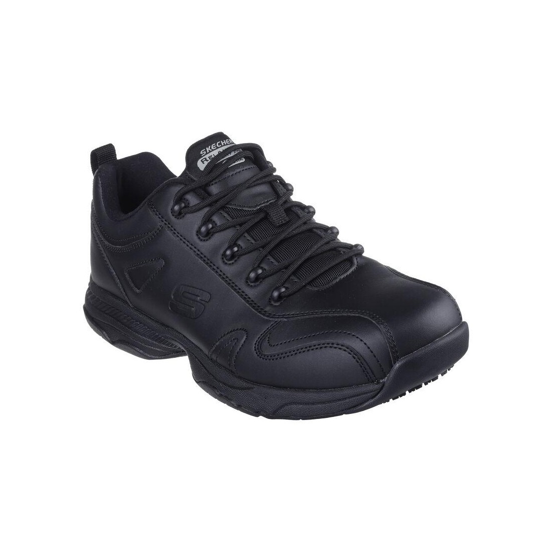 Giày Skechers Work Relaxed Fit: Dighton - Strits Nam Đen