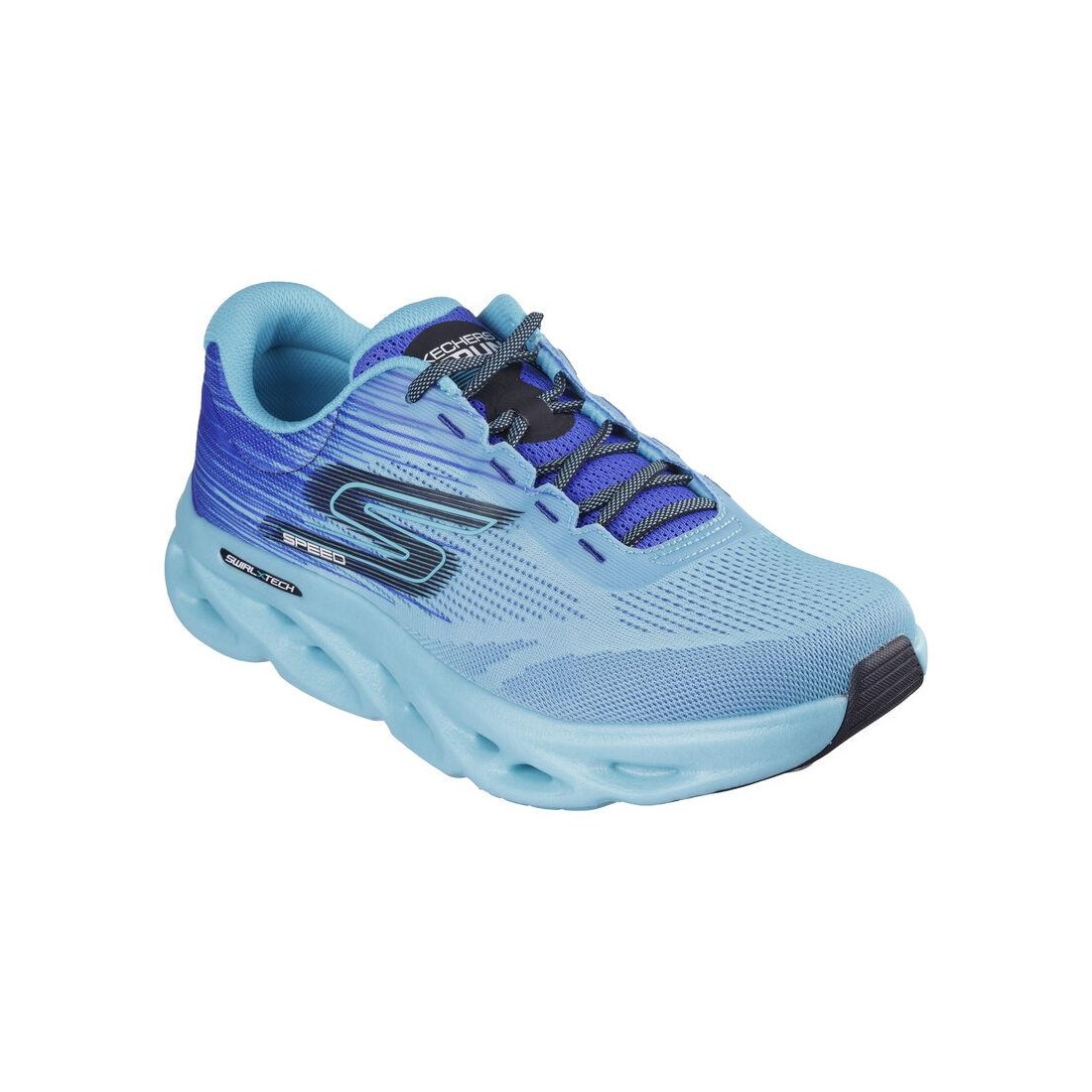 Giày Skechers Go Run Swirl Tech Speed - Rapid Motion Nam Xanh Dương