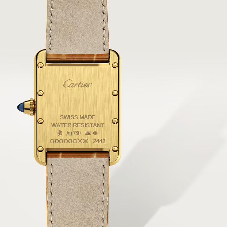 Đồng Hồ Cartier Tank Louis Cartier Watch Nữ Nâu