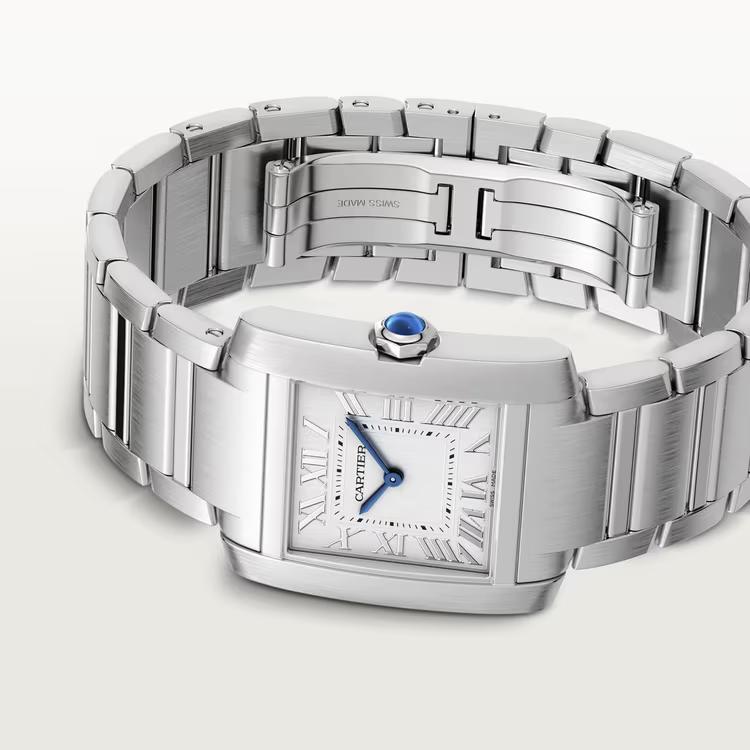 Đồng Hồ Cartier Tank Française Medium Watch Nữ Bạc