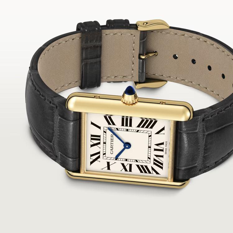 Đồng Hồ Cartier Tank Louis Cartier Watch Nữ Đen