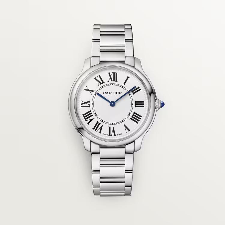 Đồng Hồ Cartier Ronde Must De Cartier Watch Nam Bạc