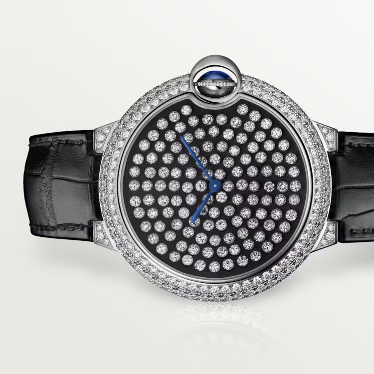 Đồng Hồ Cartier Ballon Bleu De Cartier Watch Nam Đen