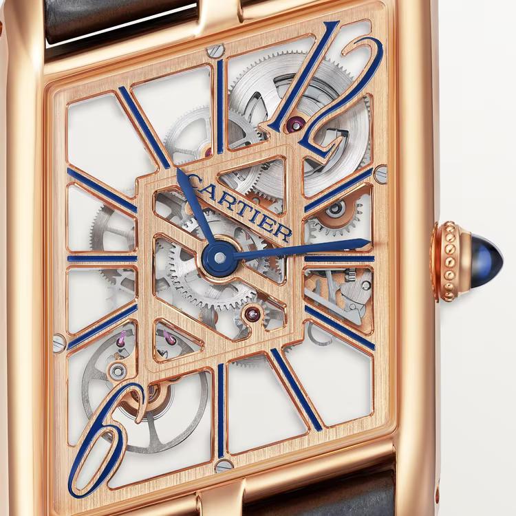 Đồng Hồ Cartier Tank Asymétrique Watch Nam Vàng Hồng