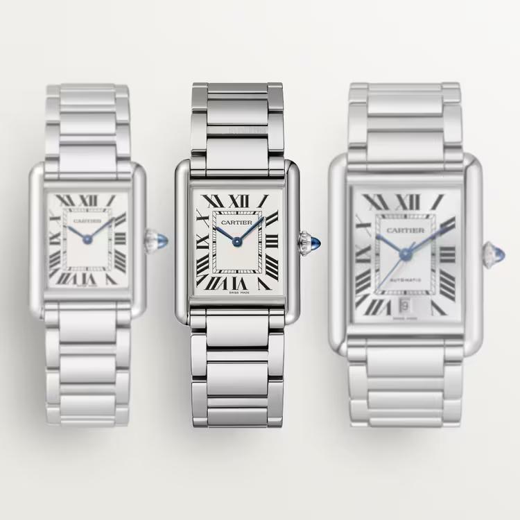 Đồng Hồ Cartier Tank Must Large Watch Nữ Bạc