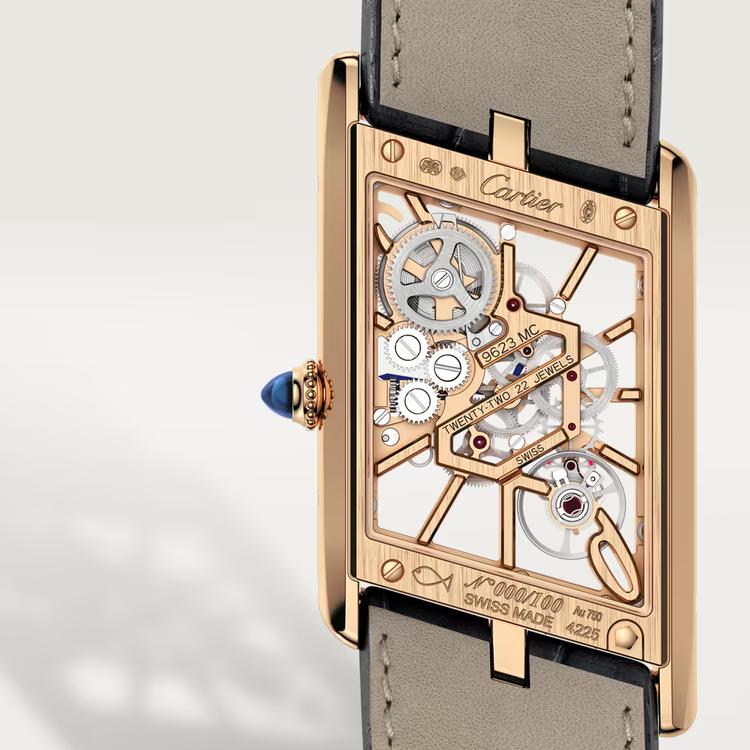 Đồng Hồ Cartier Tank Asymétrique Watch Nam Vàng Hồng