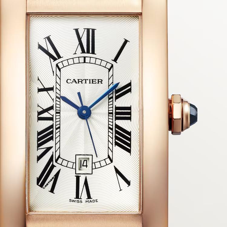 Đồng Hồ Cartier Tank Américaine Watch Nam Nâu